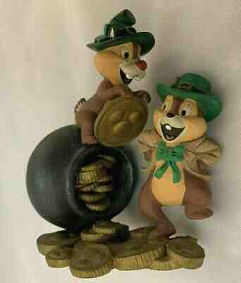 Disney Danbury Mint 3.5" Chip & Dale March Figurine Perpetual Calendar Figurine