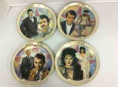 Danbury Mint Hollywood Walk Of Fame Collector Plates Lot of 4