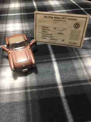 THE CHIP MILLER 1957 ROADSTER CHEVY CORVETTE PRODUCED BY THE DANBURY MINT