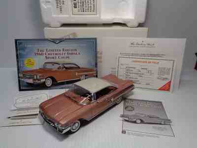 DANBURY MINT 1960 CHEVROLET IMPALA SPT.CP. LE #1621/5000 BNIB W/ DOCS & BROCHURE