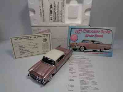 DANBURY MINT 1957 CHEVROLET BEL AIR SPT.CP. VERY RARE COLOR BNIB W/ DOCS & BRO