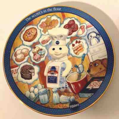 Pillsbury Doughboy Flour Power Porcelain Collector Plate by Bill Bell