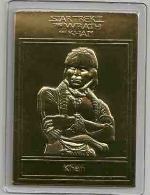 STAR TREK Danbury Mint 22kt Gold Card Lot