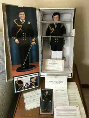 Prince Andrew 19" Porcelain Doll W/Cert. Of Ownership