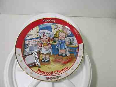Danbury Mint Campbell Kids Broccoli Cheese Soup 8" Collectible Plate 1994 hd1396