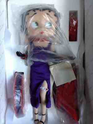 The Danbury Mint Betty Boop Porcelain Doll Red Hat Lady NEW
