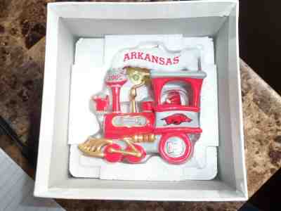  2006 DANBURY MINT ARKANSAS RAZORBACKS ORNAMENT (HOLIDAY EXPRESS) NIB