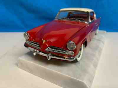 DANBURY MINT 1953 STUDEBAKER COMMANDER STARLINER 1:24 Red and White, LNIB
