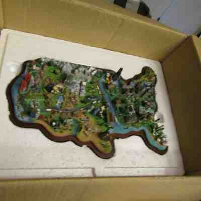 Danbury Mint Best Known Landmarks USA Sea to Shining Sea Figurine COA Box RARE