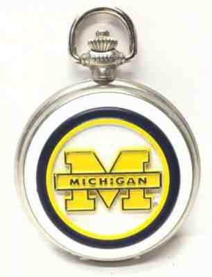 University of Michigan Danbury Mint Pocket Watch