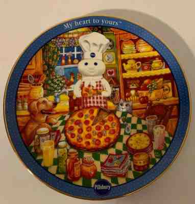 Pillsbury Doughboy Pizza Party Porcelain Collector Plate