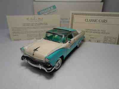 DANBURY MINT RARE 1955 FORD CROWN VICTORIA  SEA SPRITE GREEN BNIB W/ DOCS SHARP