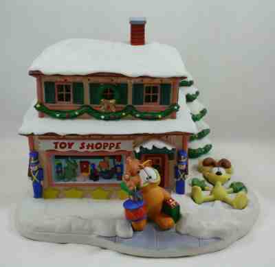 Danbury Mint The Toy Shoppe by Jim Davis, Garfield's Christmas Village