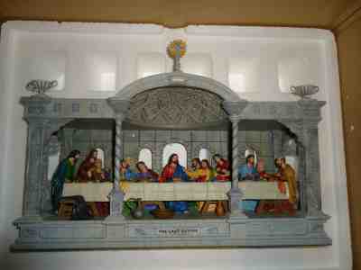 DANBURY MINT JESUS "THE LAST SUPPER" 3D DIORAMA SCULPTURE