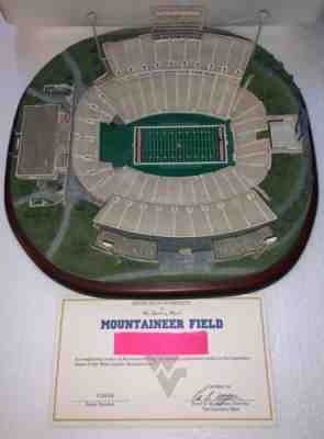 Danbury Mint West Virginia WVU Mountaineer Field Football Stadium Model