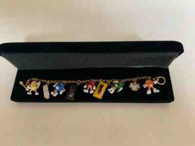 NEW IN BOX THE DANBURY MINT LIMITED EDITION M&Ms BRAND CHARM BRACELET