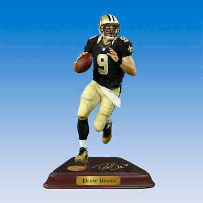 DANBURY MINT DREW BREES NFL NEW ORLEANS SAINTS FIGURE FIGURINE NIB *RARE*