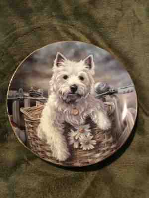 Hitching A Ride West Highland Terriers by Paul Doyle The Danbury Mint 8" Plate