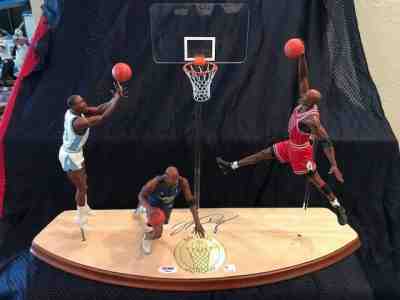 Dandury Mint Michael Jordan Autographed Figurine PSDNA (Very Rare)