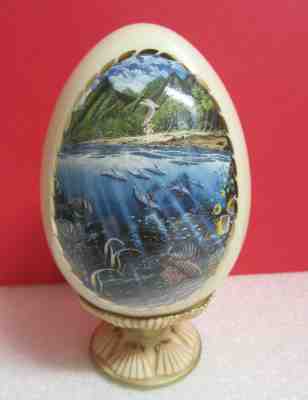 Danbury Mint LA'IES SACRED PRINCESS Splendor of the Sea Porcelain Egg