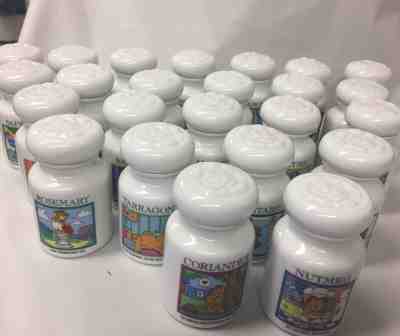 Vintage Garfield 1994 Danbury Mint complete set 24 spice jars, Free Shipping!