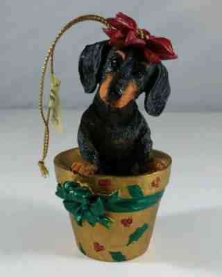 "I Dig Christmas" Danbury Mint Dachshund Christmas Holiday Collectible Ornament
