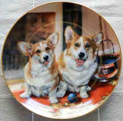 Playful Pals by Rick Garland Pembroke Welsh Corgi Danbury Mint Collector Plate