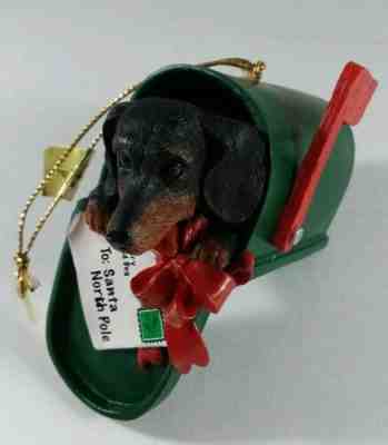 "Paw-cel Post" Danbury Mint Dachshund Christmas Holiday Collectible Ornament