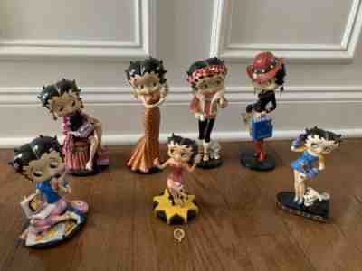 Lot Of 7 Betty Boop Danbury Mint Figurines Collectibles 1996, 2005 & 2006