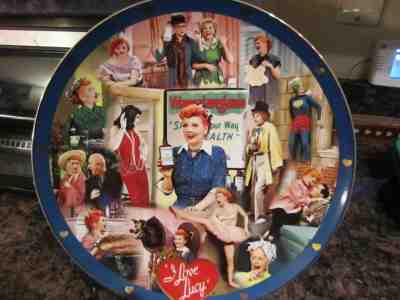 The Danbury Mint Collectible I LOVE LUCY Lucille Ball Ethel 12" Plate COA 2003