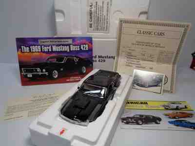 DANBURY MINT 1969 FORD MUSTANG BOSS 429 BNIB W/ALL DOCS & BROCHURE RASH FREE 