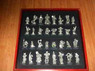 DANBURY MINT The Fantasy of the Crystal  CHESS SET COMPLETE