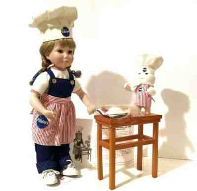 Pillsbury Doughboy Danbury Mint Cookie Companions Porcelain Doll 2002 Rare