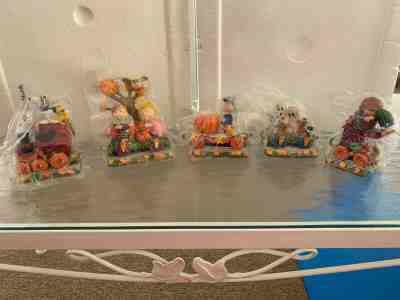 Peanuts Danbury Mint Halloween Pumpkin Patch Express Train - Snoopy