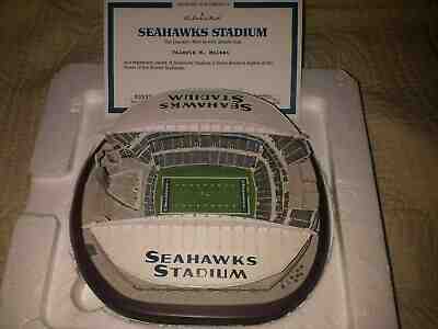 DANBURY MINT SEAHAWKS STADIUM NFL SEATTLE SEAHAWKS FIGURE FIGURINE NIB *RARE*