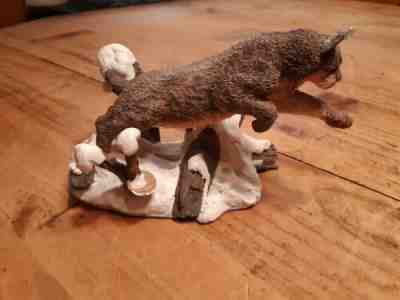 Nick Bibby Winter Chase Lynx statuette