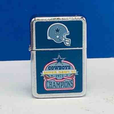Dallas Cowboys Lighter vtg Danbury Mint NFL football 1971 super bowl champions