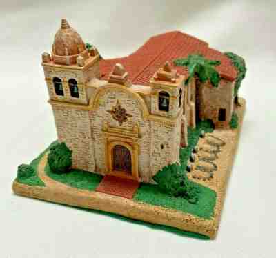 1993 Danbury Mint Historic American Churches "Mission San Carlos" Carmel CA. 