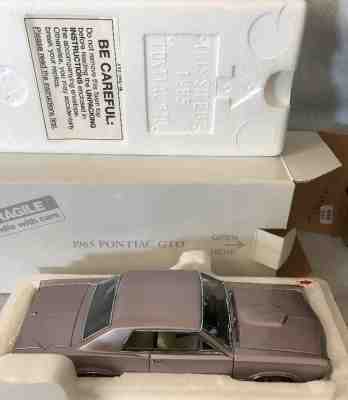 Danbury Mint “1965 PONTIAC GTO” 1:24 -Brand New in Box -IRIS MIST w/TITLE