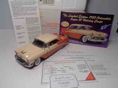 DANBURY MINT 1955 OLDSMOBILE SUPER 88 HOLIDAY CPE.L.E.#654 OF 5000 W/DOCS&BRO