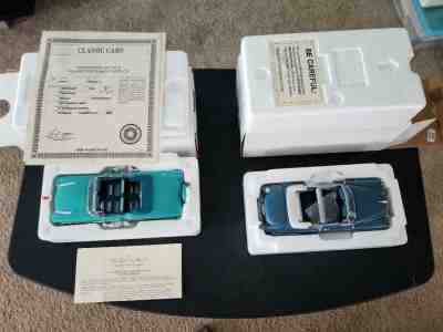 Danbury Mint (2 Cars) 1953 Buick Skylark & 1958 Chevy Impala