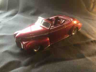 DANBURY MINT 1941 CHEVY CUSTOM VETT ROD, CANDY CHERRY RED 1:24 