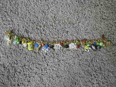 M&M'S-  DANBURY MINT M&M CHARM BRACELET-  BRAND NEW & EXCELLENT CONDITION 