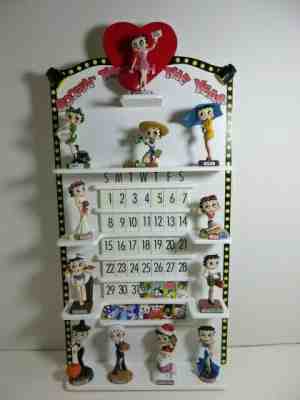 Betty Boop Calendar Boppin Through The Year Danbury Mint All Figurines COMPLETE