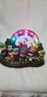  Rare Danbury Mint Peanuts Charlie Brown LUCK of the IRISH St Patty Light, Used