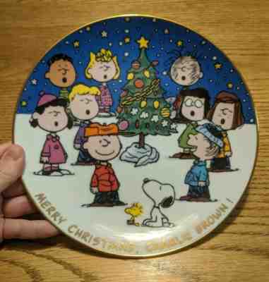 Danbury Mint Peanuts Magical Moments Merry Christmas Charlie Brown Plate Holiday