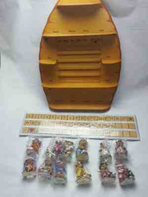 Danbury Mint Teddy Bear Perpetual Wood Calendar Vintage Figurine Display RARE!