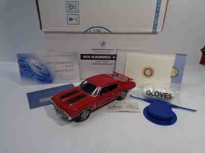 FRANKLIN MINT RARE 1970 OLDSMOBILE 442W30 LE DLR. EXCLUSIVE #170/250 BNIB W/DOCS