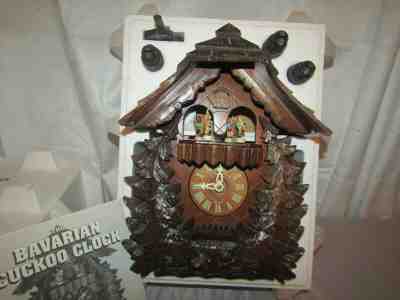 German Made Bavarian Cuckoo Clock W/ Hummel Dancers- Danbury Mint 
