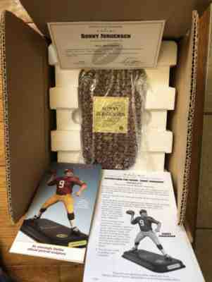 Danbury Mint Sonny Jurgensen QB Eagles & Redskins NFL HOF Figurine W/COA MIB